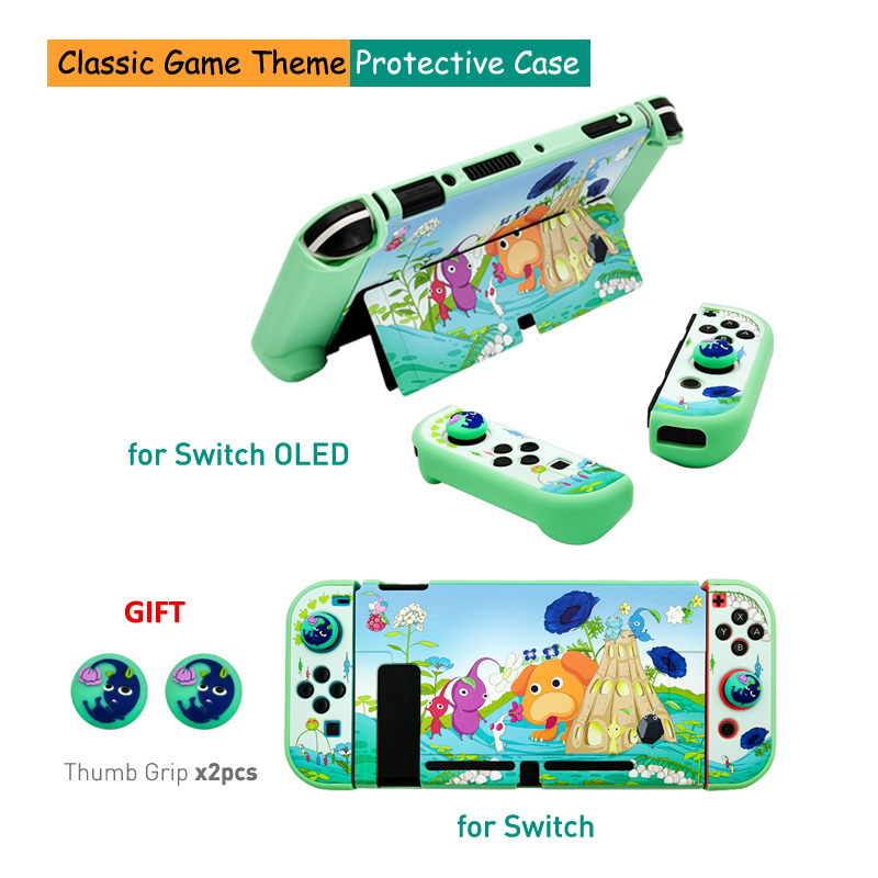 Para nintendo switch escudo caso duro "m" e "l" estilo habitação protetora capa fina pele ns switch oled acessórios do jogo