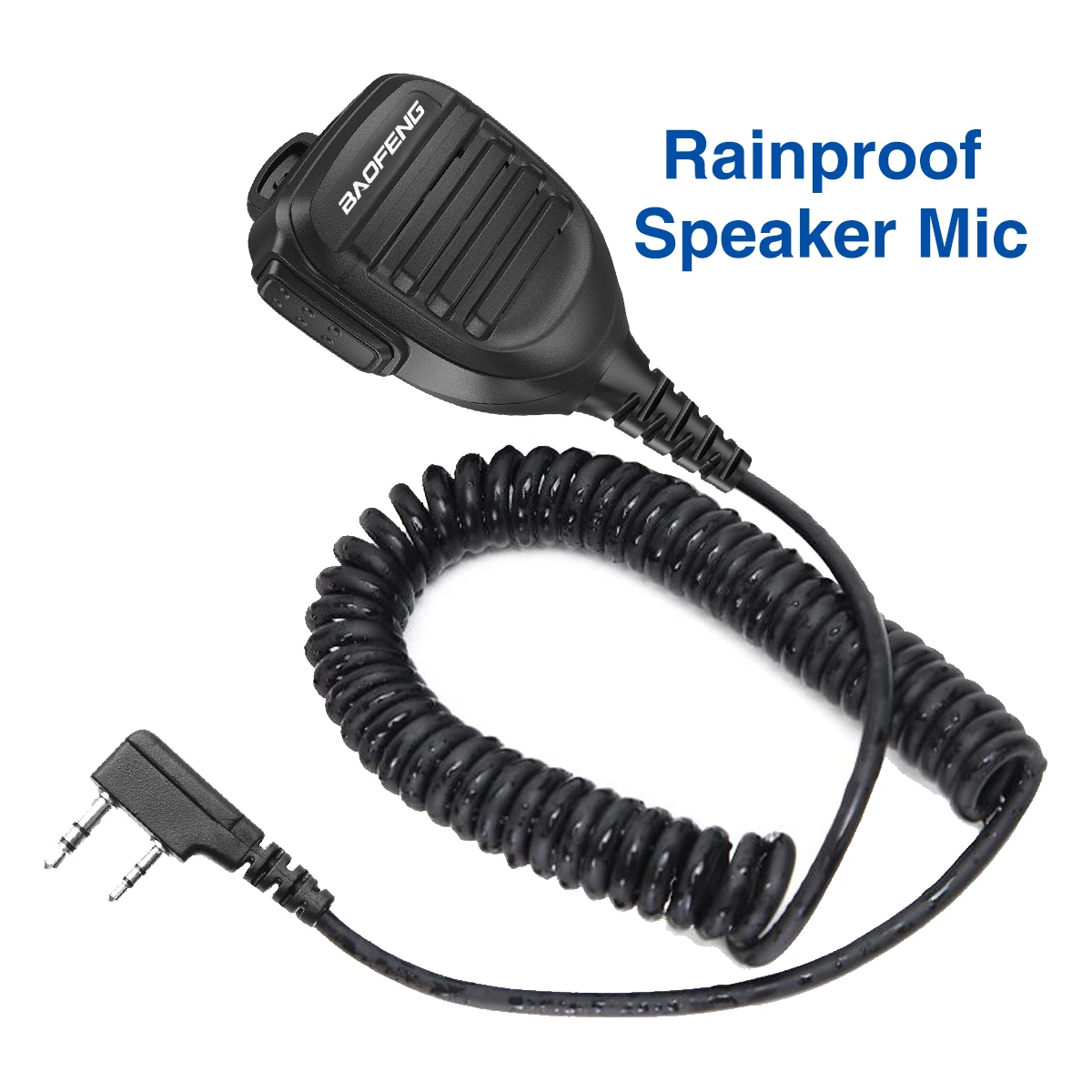 Baofeng Walkie Talkie Lautsprecher Mikrofon Wasserdicht Dual PTT Handheld Mikrofon Für UV5R UV-21 Pro Zwei Weg Radio QuanSheng UV-K6 UV-K5