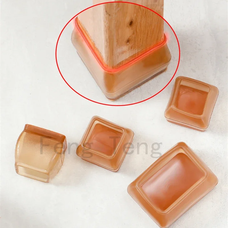16pcs ใหม่ Anti-SLIP ซิลิโคนป้องกันขาเก้าอี้ Caps แผ่นรองขาสําหรับปลั๊กเฟอร์นิเจอร์เก้าอี้ฟุต Protector ฝาครอบบ้าน