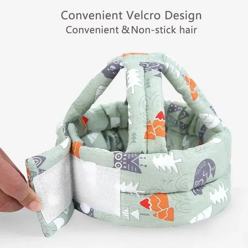 Capacete de proteção para cabeça, almofada anti-queda para crianças aprendem a andar, boné de segurança para bebês