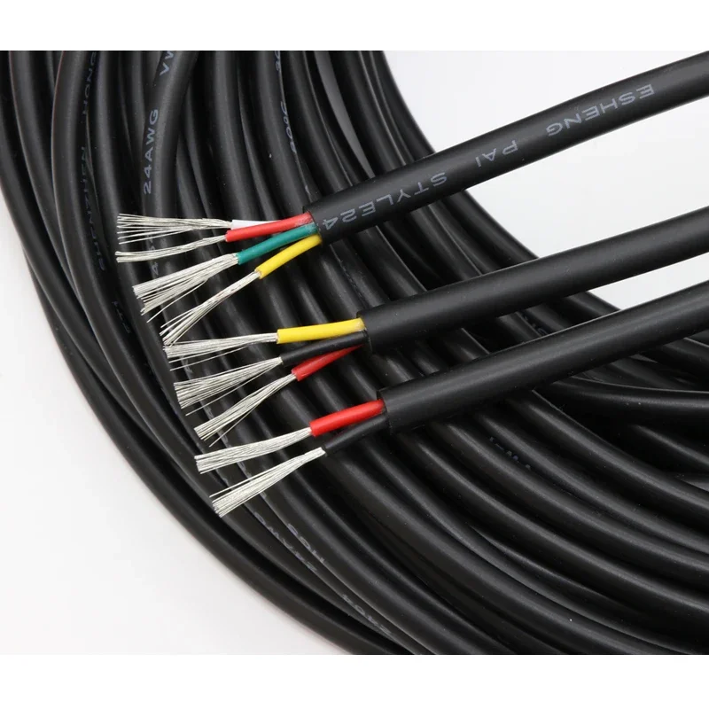 10M UL2464 Медный провод 30 28 26 24 22 20 18 16 14AWG ПВХ-канальная оболочка 2 3 4 5 6 7 8 9 10 ядер Изоляционный кабель управления сигналом