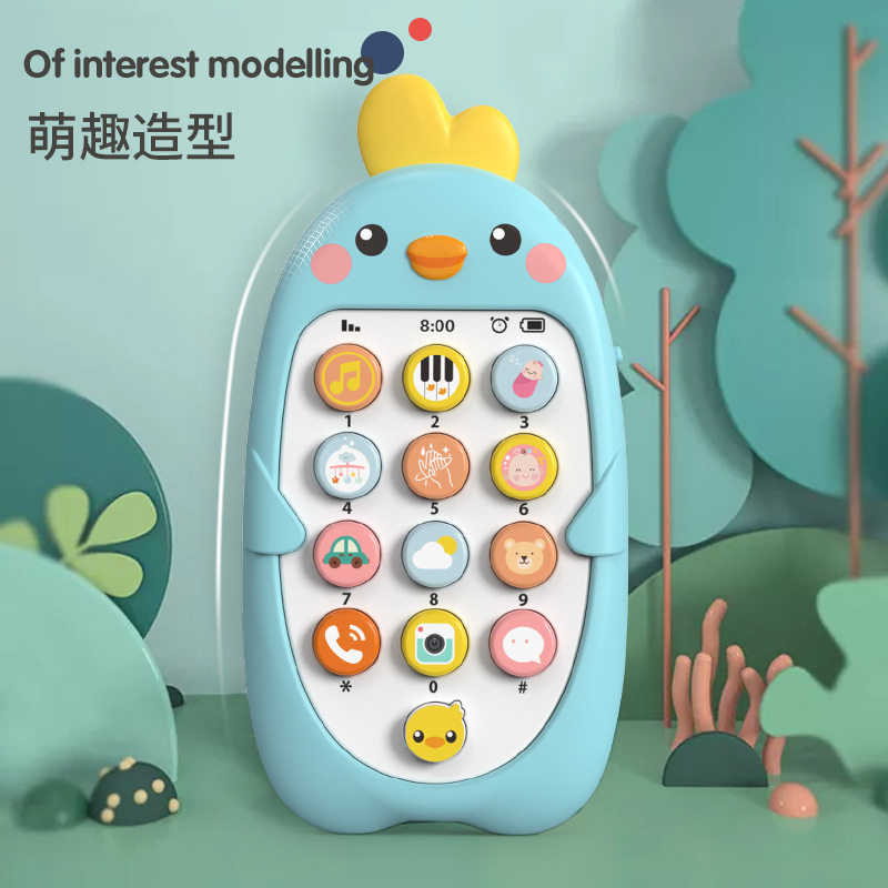 Early Educational Mobile Phone Toy para crianças, Musical LED Light Sound, brinquedo de dentição para bebês, brincar e aprender
