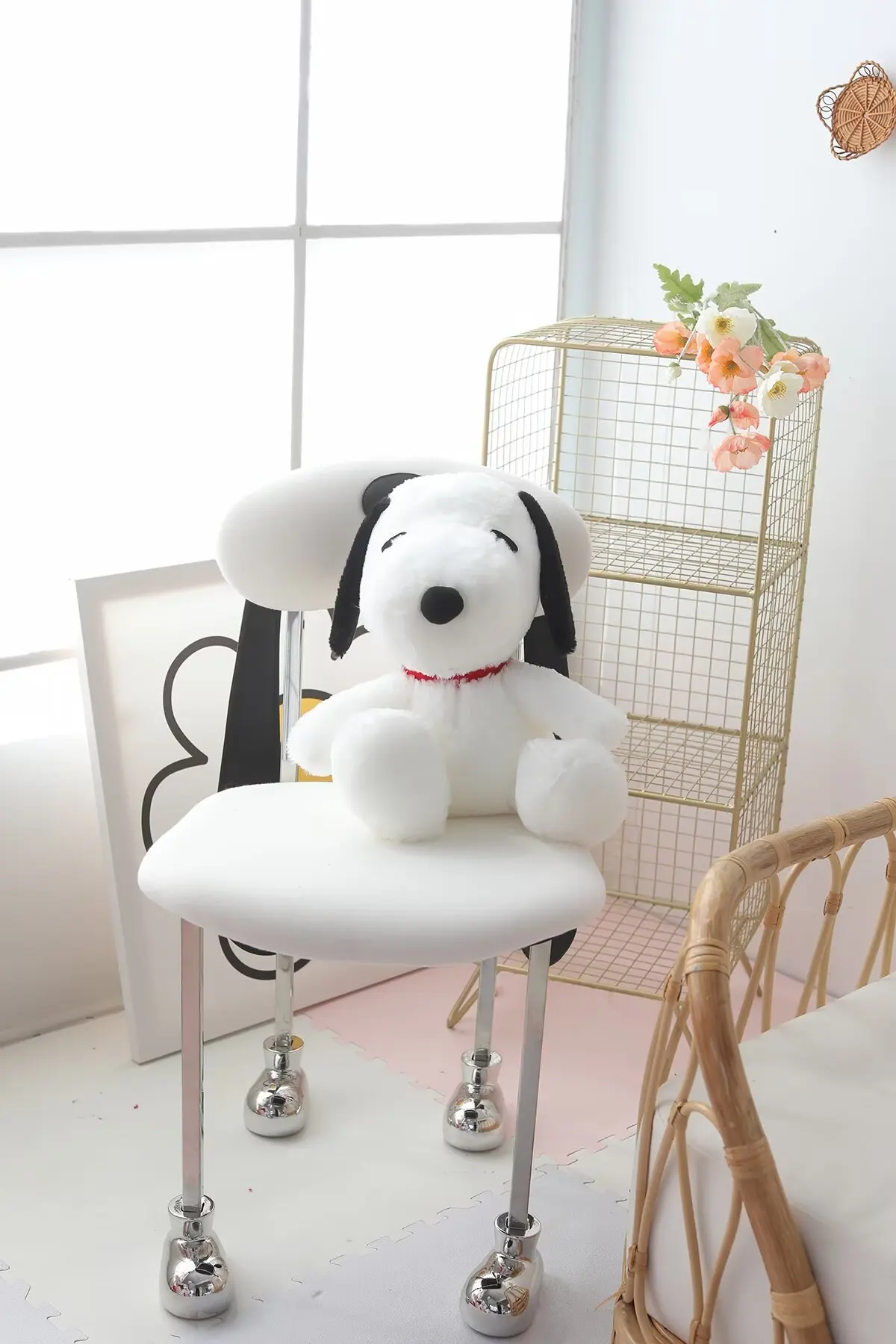 40/60 ซม.MINISO Snoopy Plush ของเล่น Snoopy ตุ๊กตาตุ๊กตาของเล่นเด็ก Snoopy หมอนเกาหลีขี้เกียจสไตล์ตกแต่งบ้านของขวัญสาว