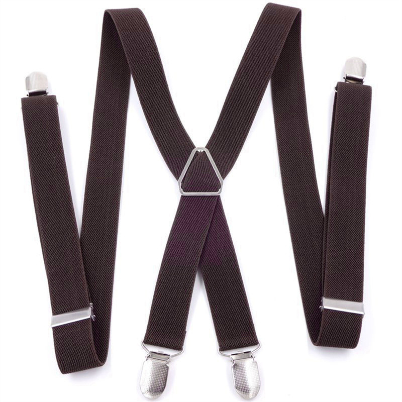 Tirantes elásticos ajustables para hombre y mujer, 4 Clips, 2,5 CM de ancho, tirantes para adultos, accesorios de boda para niños y niñas
