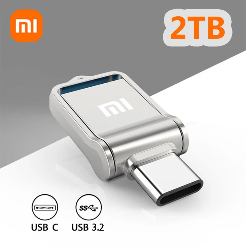 Unidad Flash Xiaomi USB 3,2, 2TB, USB de alta velocidad, 512GB, 1TB, interfaz tipo C, memoria Flash de doble uso para teléfono móvil y ordenador