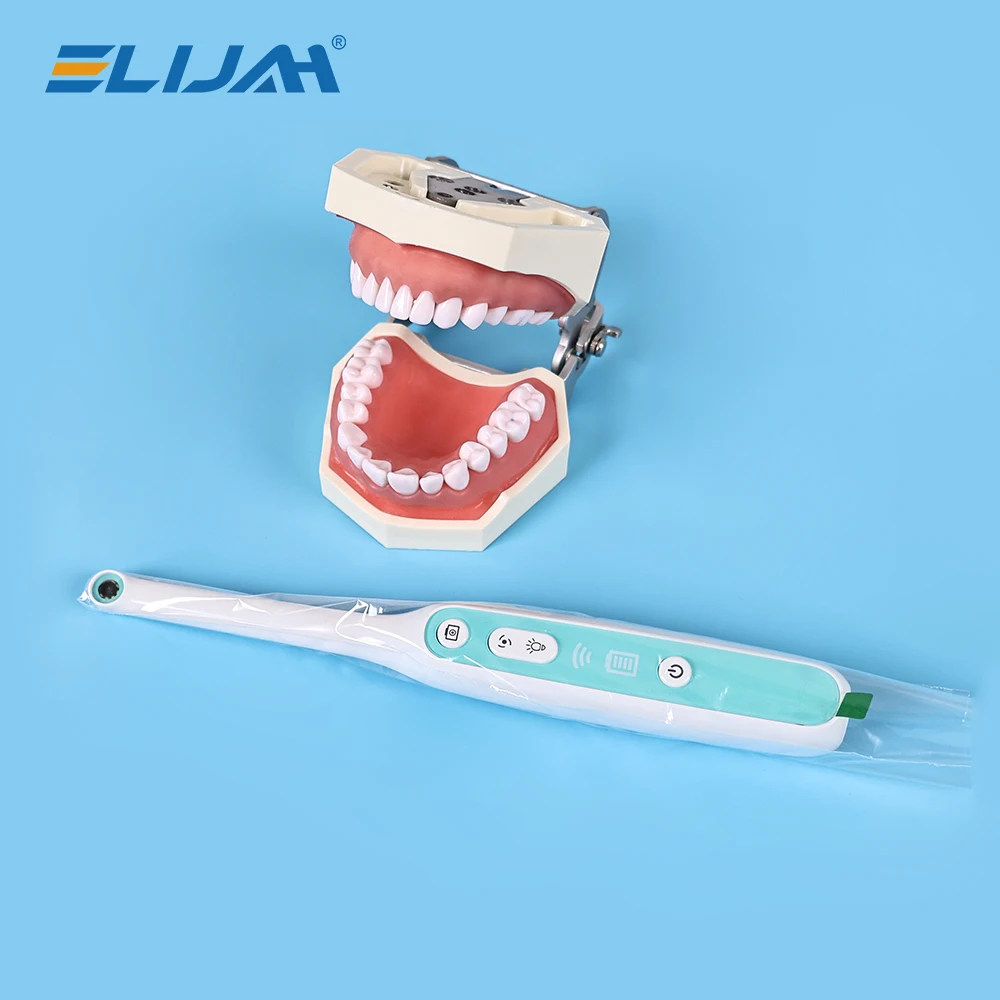 ELIJAH 100 szt./Pudełko Jednorazowe Osłonki na Kamerę Intraoralną Dentystyczną do Laboratorium Dentystycznego, Ochrona Uchwytu Endoskopu, Akcesoria Dentystyczne