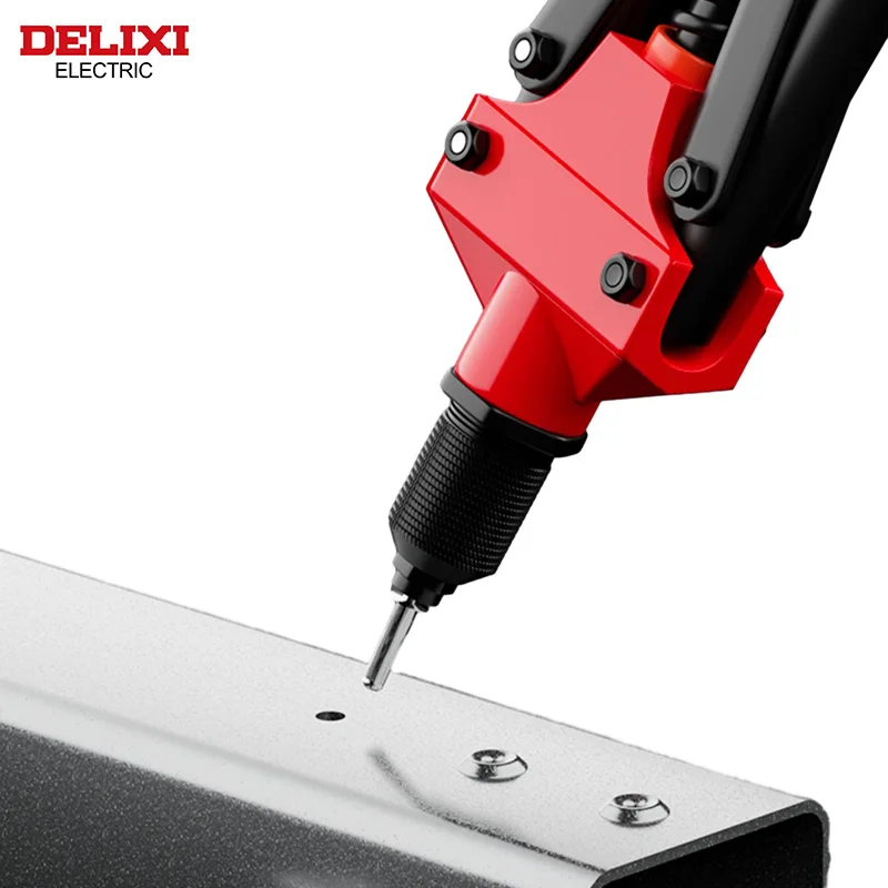 Delixi-手動電気リベットガン、プロのプルガン、ハイレバー、より多くの省力化、金属シートとパイプの締め付け