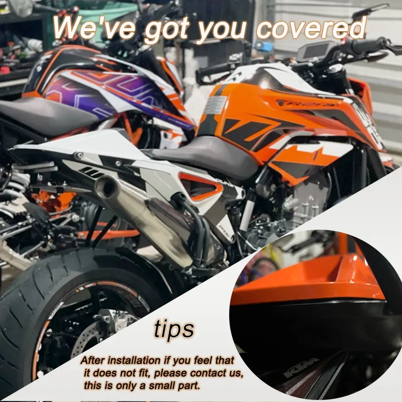 デューク 790 890 リアピリオン助手席カバーフェアリングカウルスタイラースポイラー KTM DUKE790 2018-2024 オートバイアクセサリー