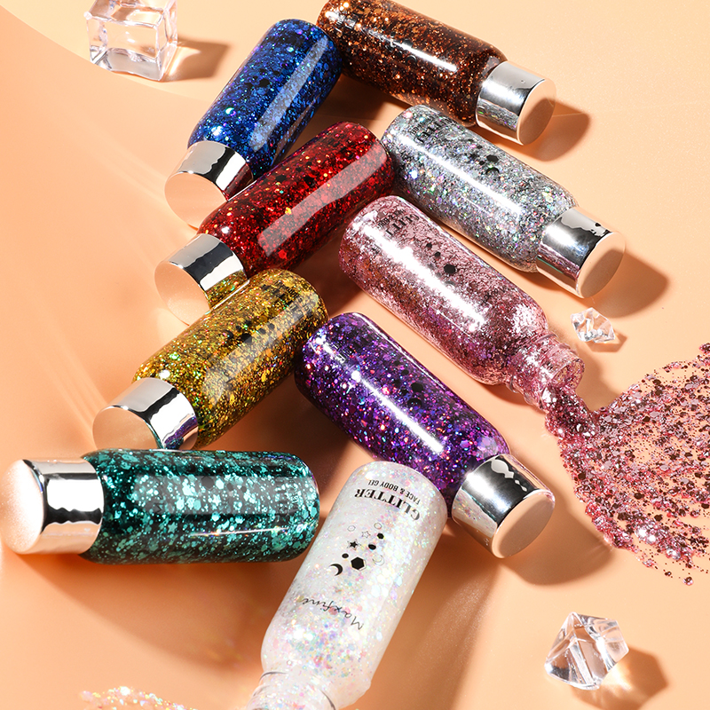 Body Face Glitter Gel Long Lasting Waterproof Eye Hair Eyeshadow Multifunctional Party Stage Deco Makeup Cosmetics
