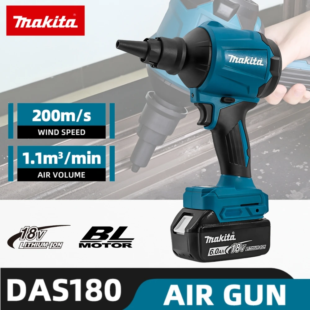 Makita power tools makita 18v battery tools DAS180 high-power air dust removal gun for blowing dust in narrow spaces power tools