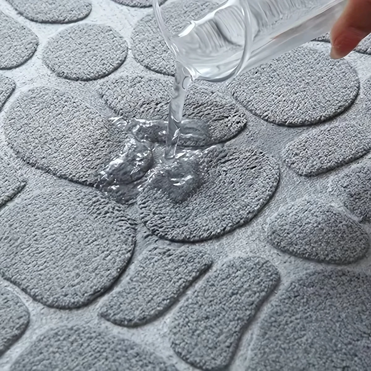 1pc シックな石畳デザインキッチンマットソフト洗える滑り止め吸収性家の装飾装飾敷物