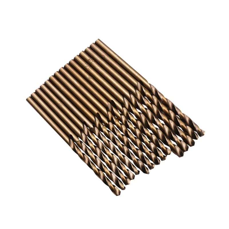 74 Chiếc 1-8Mm M35 HSS-CO Coban Xoắn Mũi Khoan Thép Tốc Độ Cao Kim Loại Mũi Khoan Lỗ Cắt cho Thép Không Gỉ