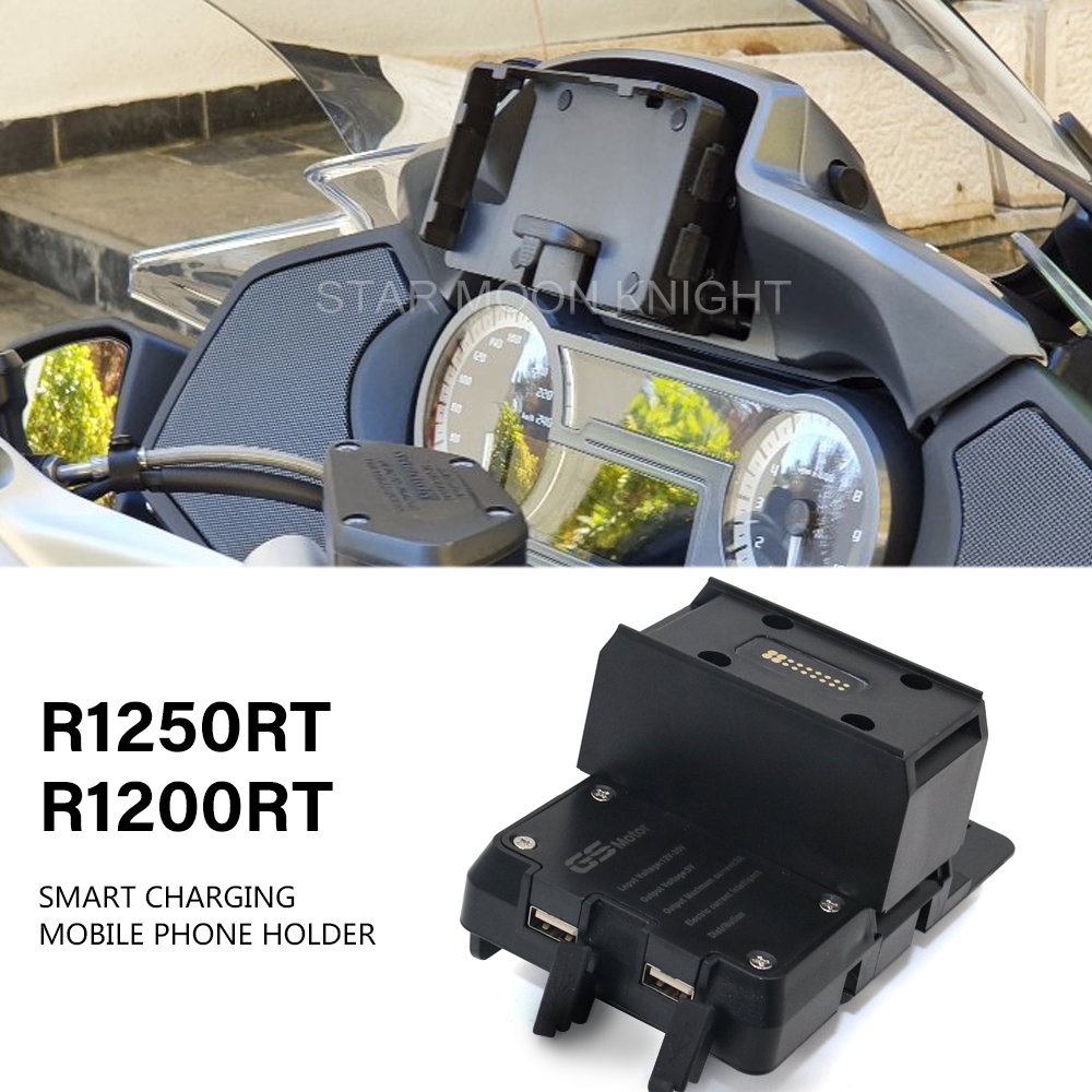 For BMW R1200RT R1250RT R1250 1200 RT 2014 - 2020 2016 2017 2018 2019 Mobile Phone GPS Navigation Bracket USB Charging Mount