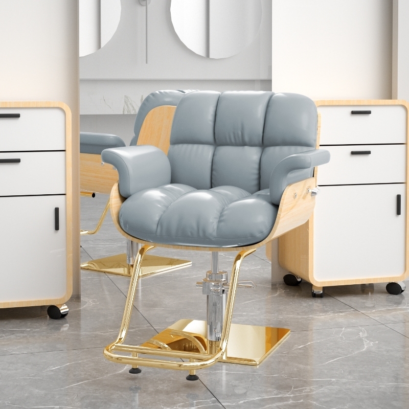 快適な北欧理髪椅子ファッショナブルなトレンディなシンプルな調節可能な美容師の椅子現代の美的 Sillon Pedicura 家具
