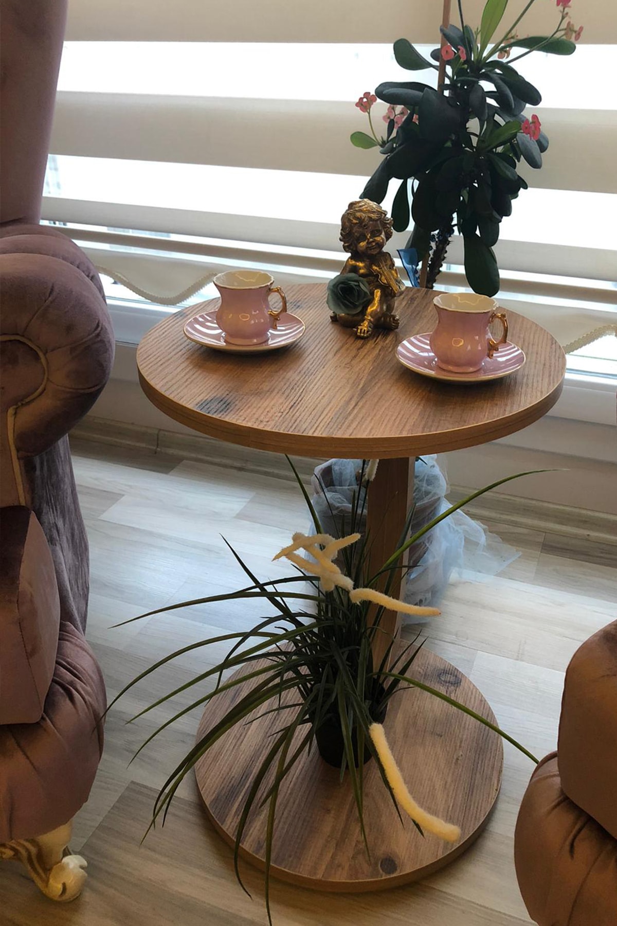 Beroda C Meja Sofa Meja Sisi Meja Bersarang Meja Pelayanan Meja Walnut