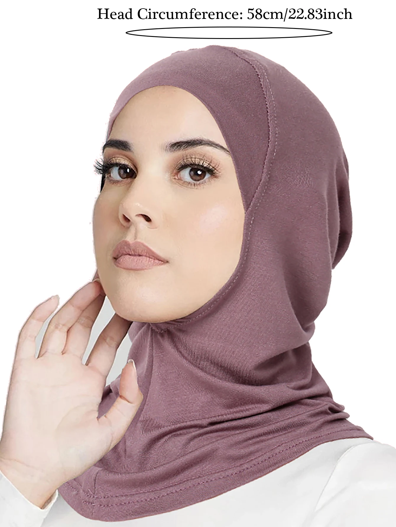 Turbante muçulmano, cobertura completa, bonés islâmicos, lenço interno feminino, hijab, lenço longo, xale, envoltório, pescoço, cabeça, chapéu