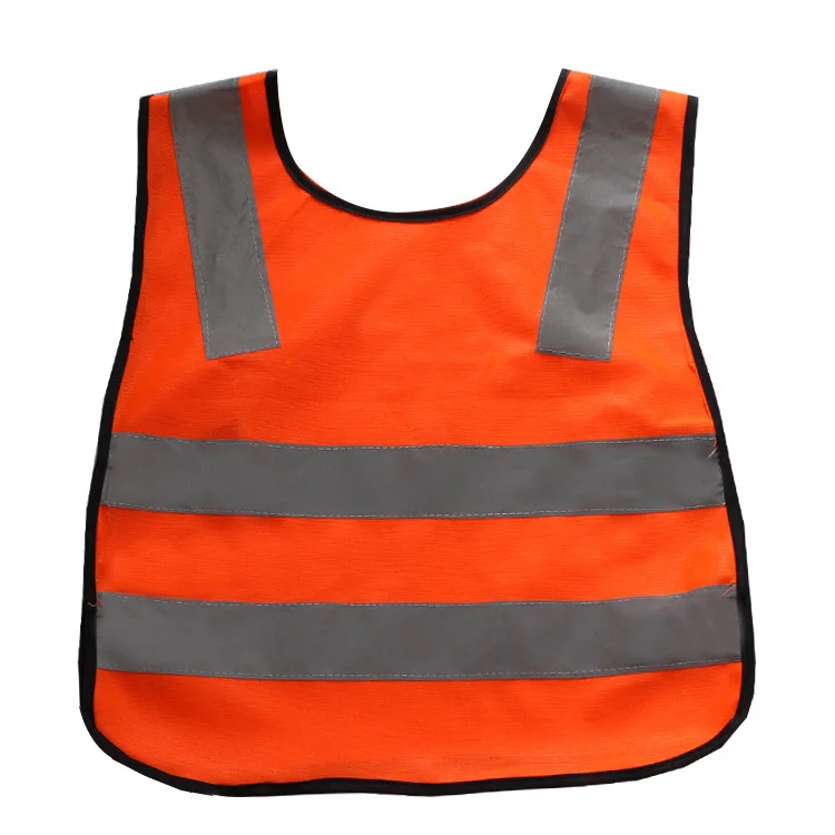 Chaleco de seguridad de alta visibilidad para niños, chaleco con tiras reflectantes grises, ropa de tráfico