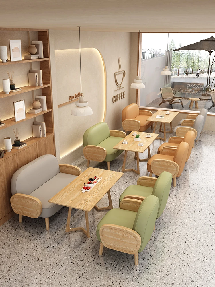 Lounge Conjunto de mesa e cadeira, café, sobremesa, chá com leite, loja, cabine sofá, cabine de leitura, elegante