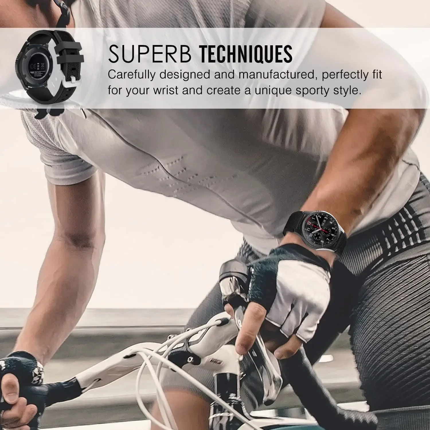 Bracelet en silicone pour Samsung Galaxy Watch, 20mm, 22mm, 5, 6, 4, 3, 46mm, Active 2, Gear s3 Frontier, dehors, Huawei IGHT4, 3, 2, 2E Strap