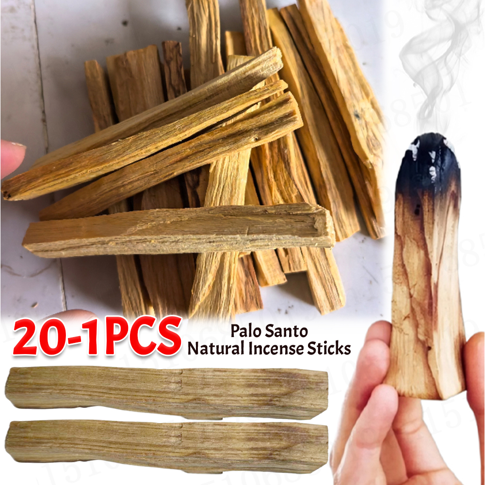 Palo Santo-varillas de incienso Natural, Palo difusor de madera para el hogar, sala de estar y oficina, purificador, curación, alivio del estrés