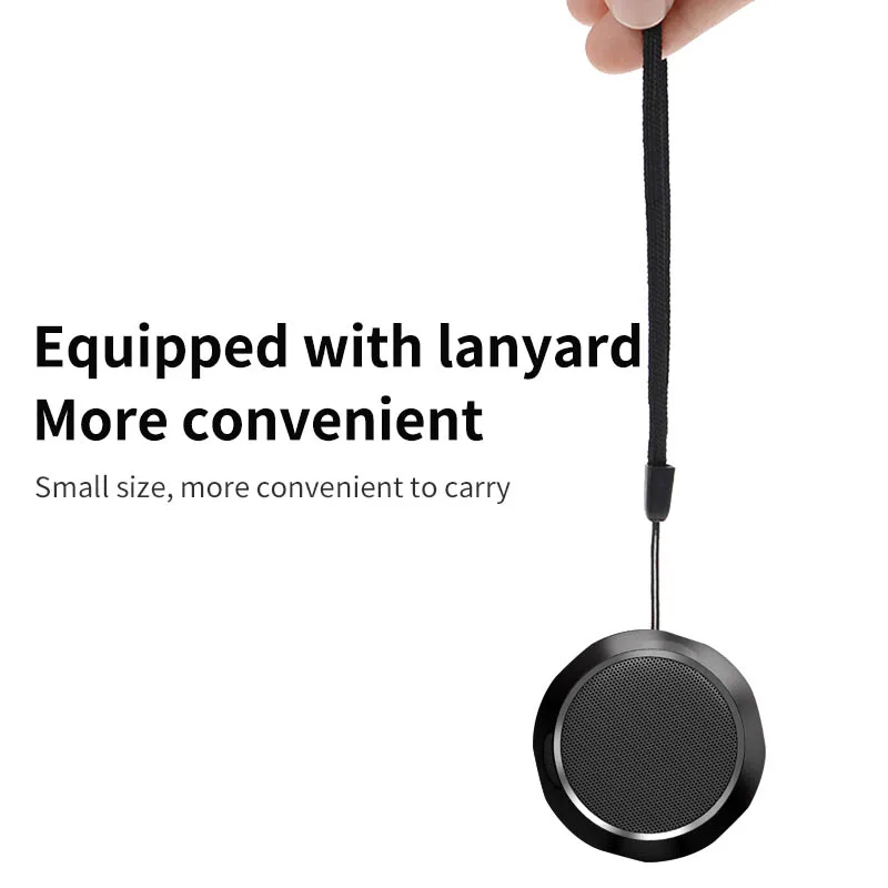 Mini alto-falante portátil de metal metálico sem fio bluetooth alto-falante tws estéreo interno/externo subwoofer portátil alto-falante compacto
