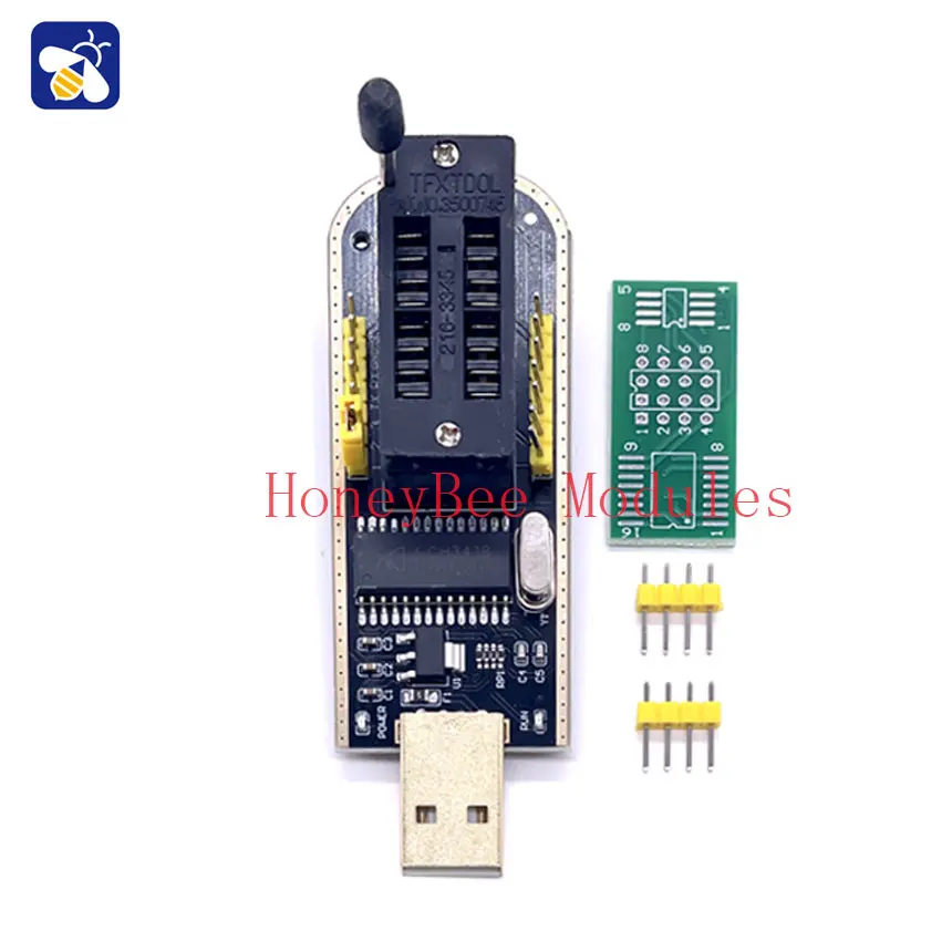 CH341B Adattatore programmatore + adattatore SOIC8 + clip SOP8 con cavo + adattatore 1,8 V EEPROM Flash BIOS Elettronica USB