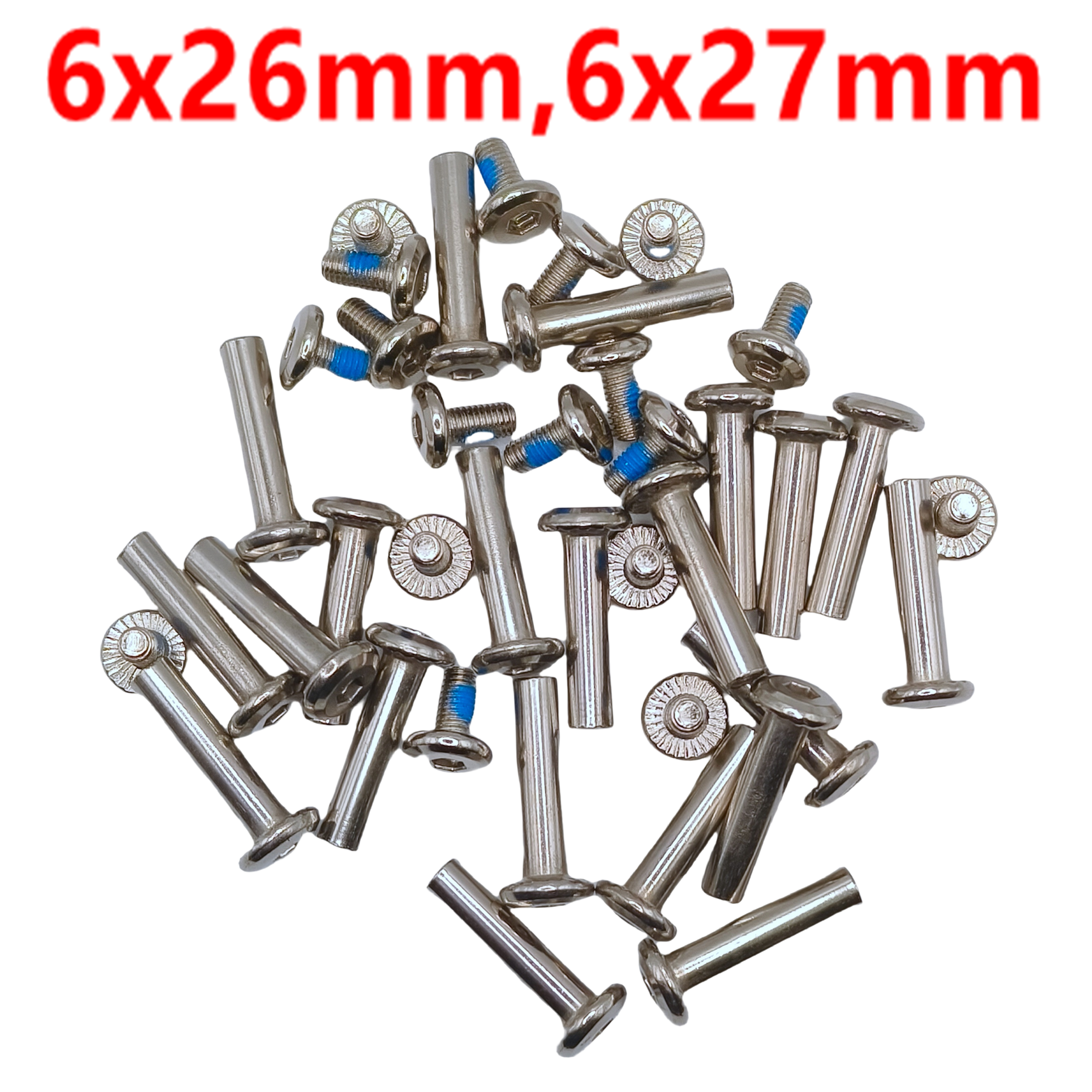 Аксессуары для обуви для скейтбординга, винт оси, диаметр 6 мм, 6x26 мм, 6x27 мм, 6x35 мм