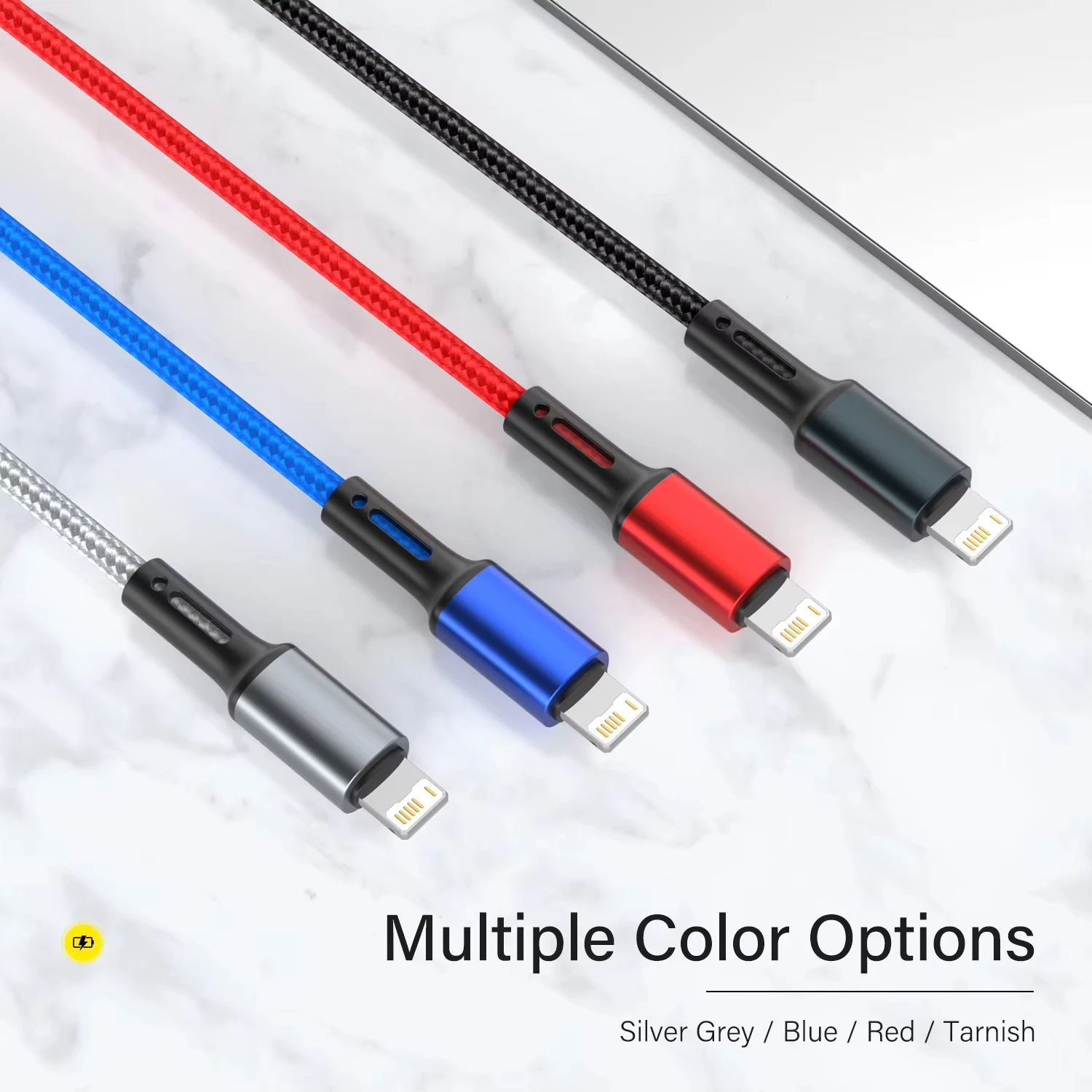 Nnbili 3a cabo usb para iphone 14 13 12 11 pro max x xr 6s 7 8 plus 2m 3m chumbo cabo de carregamento rápido do telefone móvel fio carregador dados
