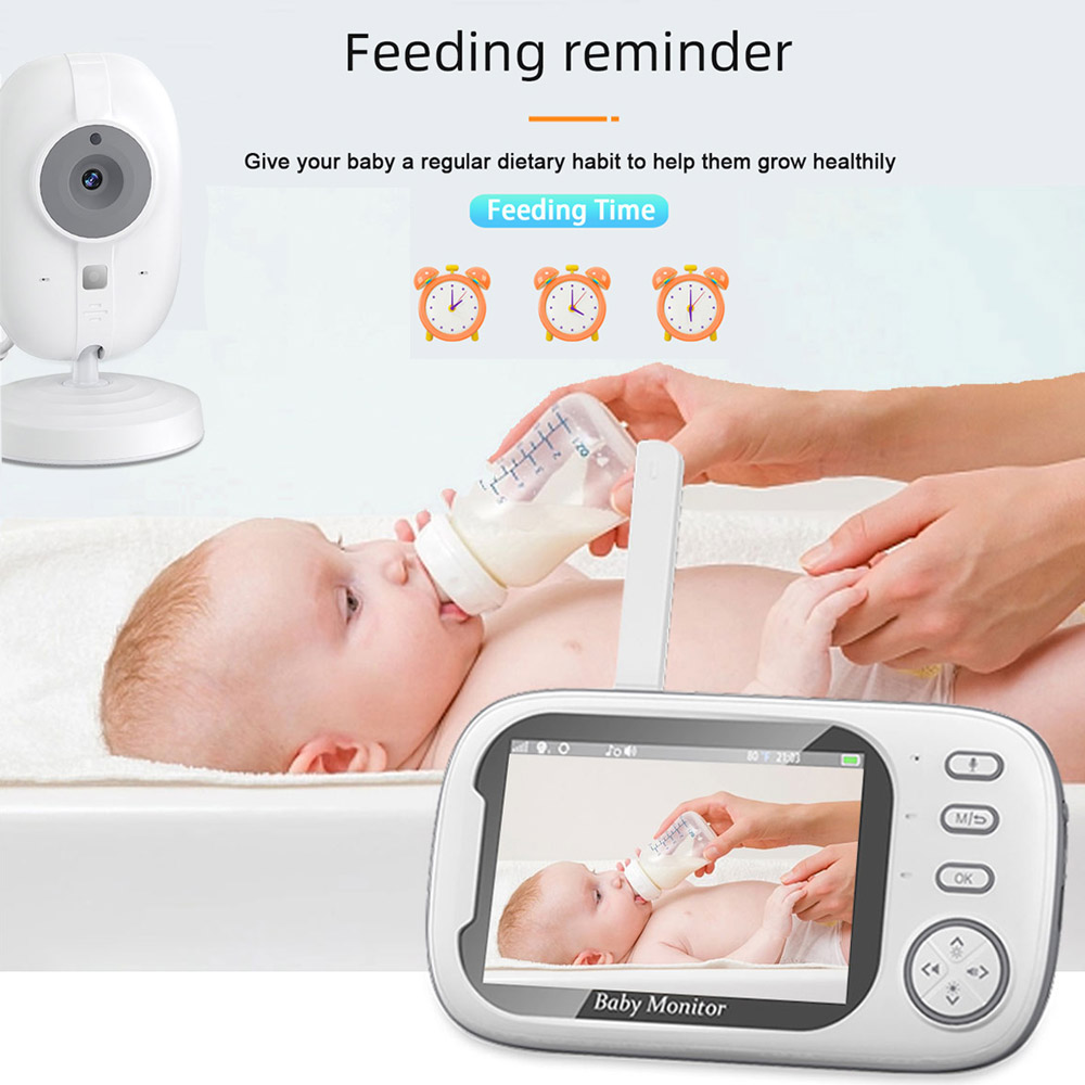ABM600 Monitor de bebé con cámara LCD niñera electrónica inalámbrica Audio bidireccional hablar vídeo bebé niñera dispositivo actualizado cuidador