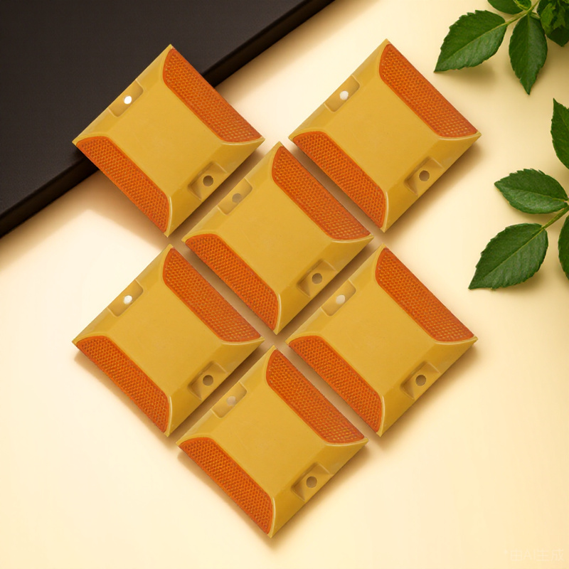 6 шт. светоотражающие шпильки, прочный пластик, приподнятая ночная видимость, отражатели подъездной дороги, дорожные маркеры, сверхмощный дорожный транспорт, безопасность дороги