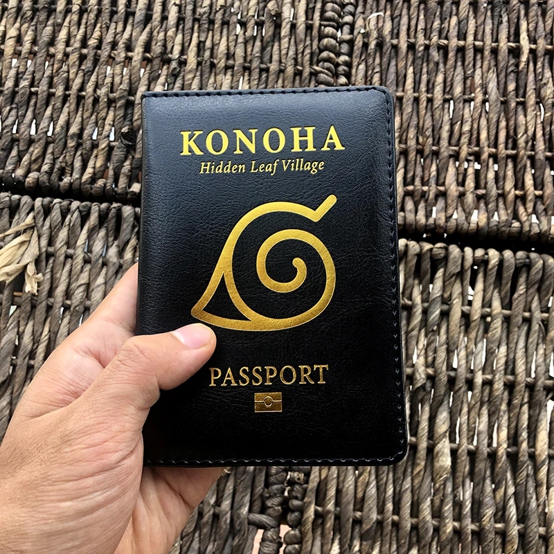 Funda para pasaporte a la moda, tarjetero de cuero para tarjetas de identificación y crédito, funda para pasaporte de viaje para hombres y mujeres