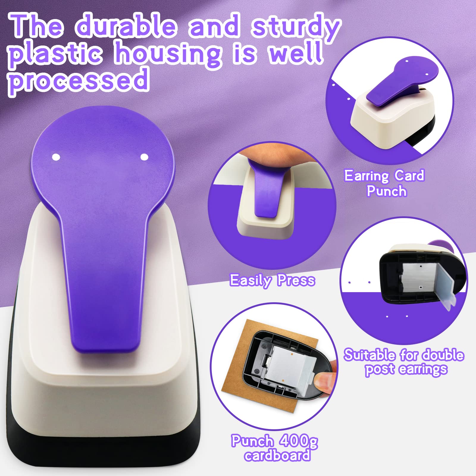 Earring Cards Display Holder Puncher Punch Card Tool for cards scrapbook paper punch Jewelry Card