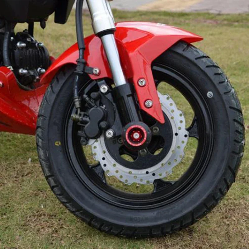 4 szt. Uniwersalna ochrona koła motocykla Crash Pad Motocykl Crash Protectors Alloy Motocross Falling Front Fork Slider Cups