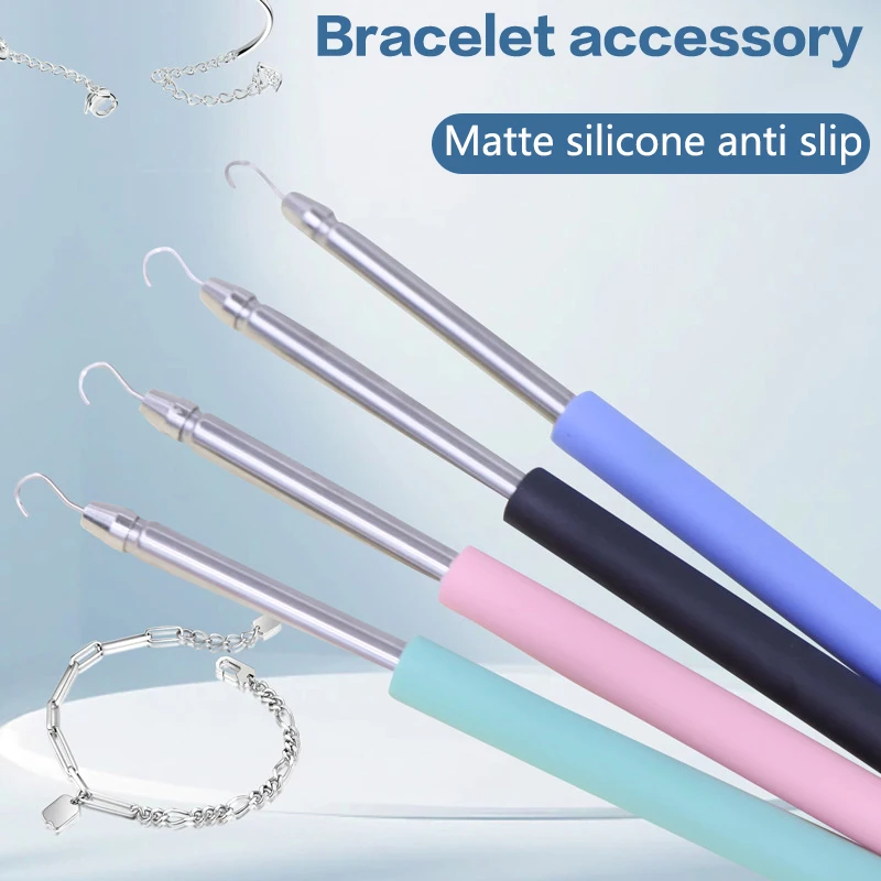 1 PC สร้อยข้อมือ Clasp Helper เครื่องมือสร้อยข้อมือเครื่องประดับสวมใส่เครื่องมือสร้อยข้อมือยึด Helper Plier คลิป Quick Donning