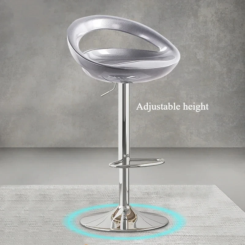 High Swivel Home Chair Bar Stools Counter Height Adjustable Red Kitchen Stool Elegant Aesthetic Bancos Para Barra Home Bar