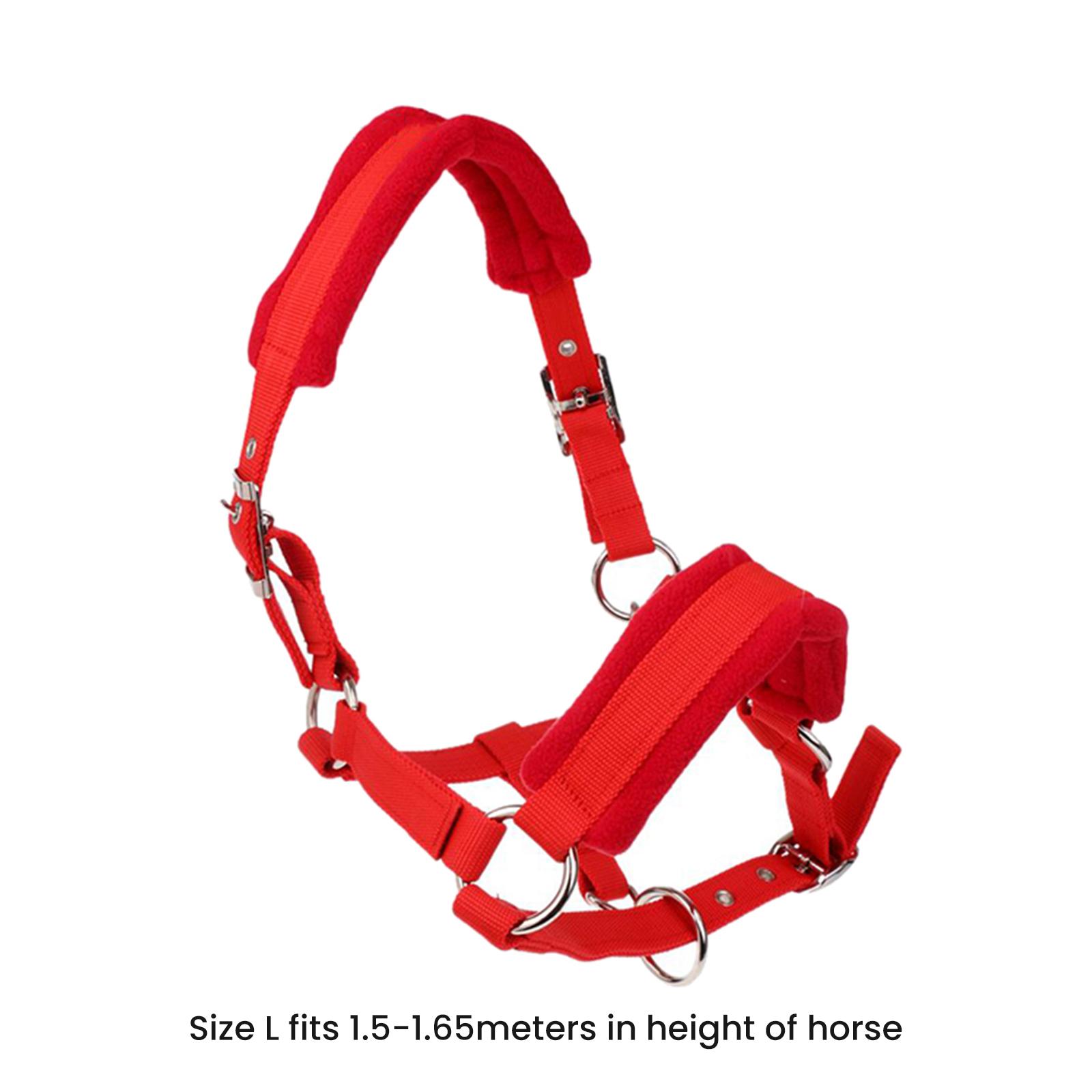 Horse Halter Bridle Rein Detachable Head Collar Strap Stable Protective