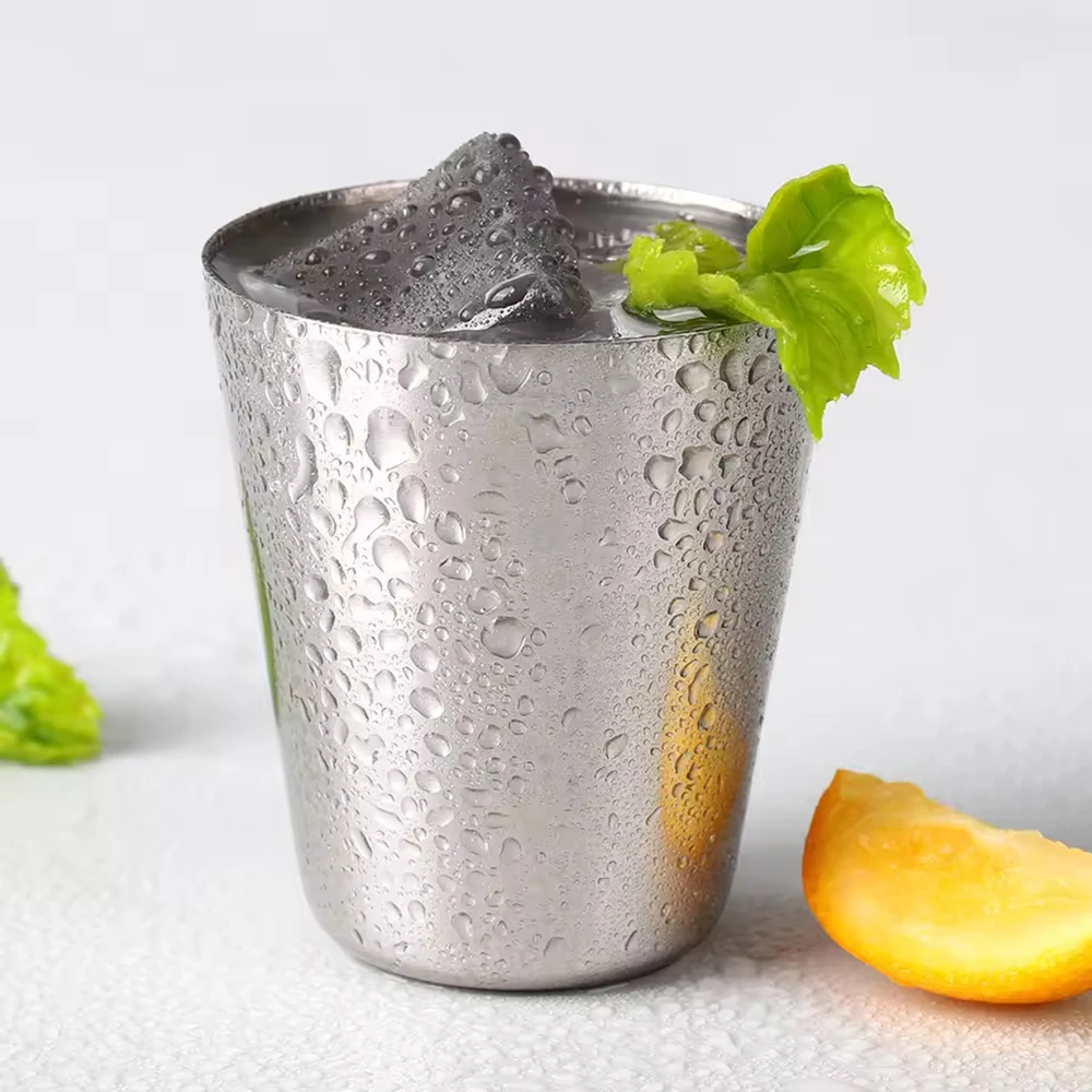 6 pçs/set ao ar livre prático viagem copos de aço inoxidável mini conjunto óculos para uísque vinho com caso portátil drinkware