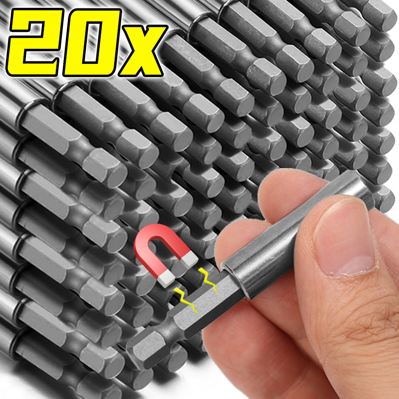 Magnetic Screwdriver Extension Carbon Steel Screwdrivers Bit Handle Extended Connecting Rods Holder Woodworking Tools Wholesale