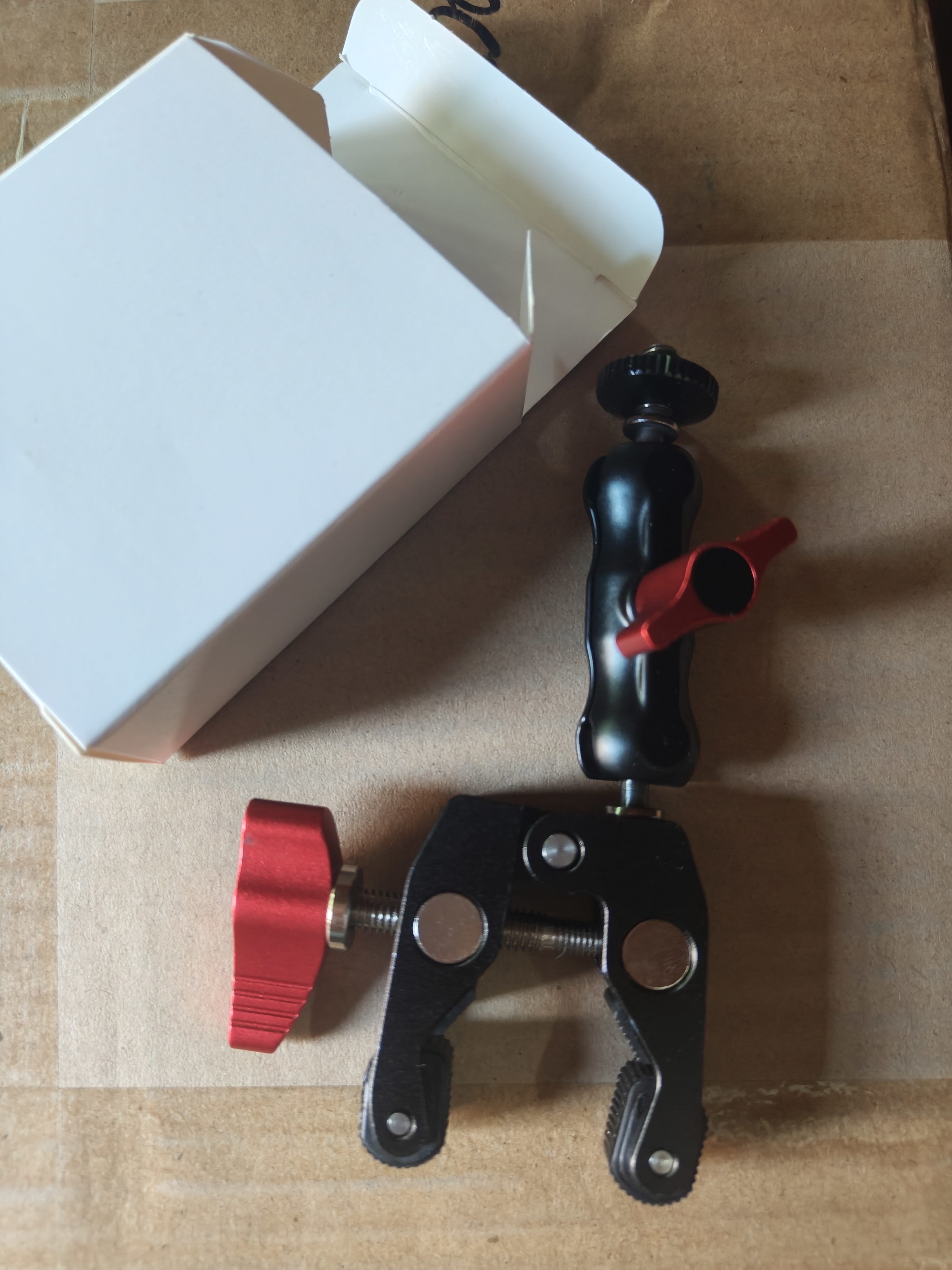 Super Clamp Camera Clamp Mount Monitor 360° Ballhead Magic Arm Double Ball Head Adapter for DSLR Camera/Gopro/LED Lights/phone