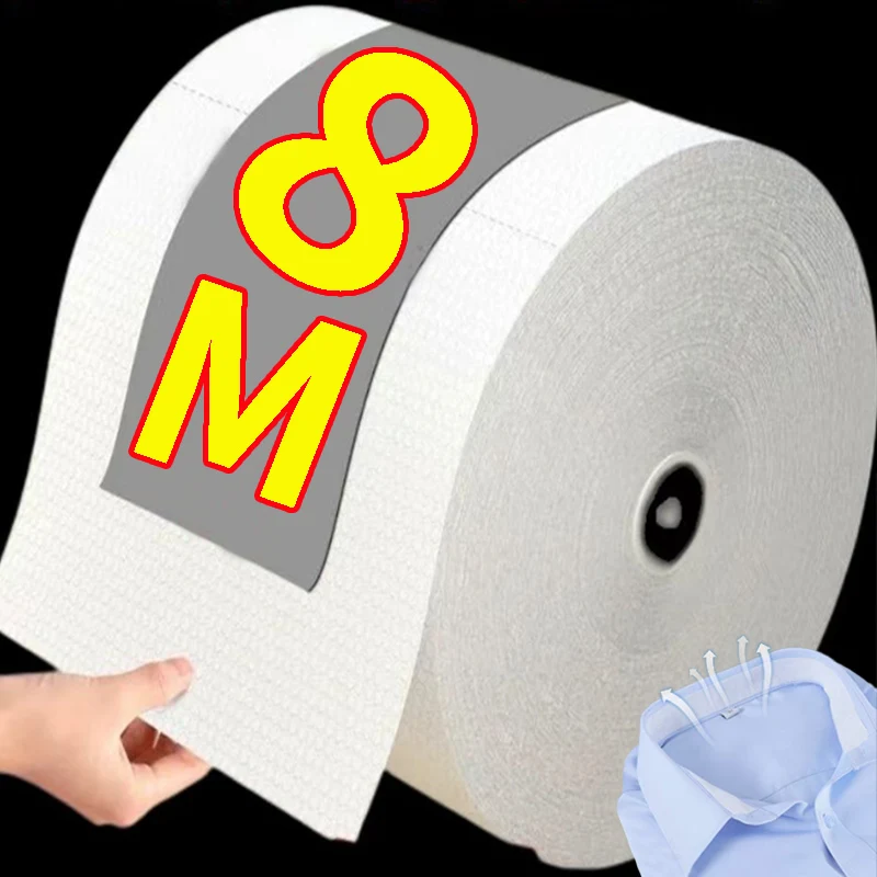 Adesivos descartáveis autoadesivos para colarinho, 8/40m, mulheres, homens, chapéu, camisa, forro de pescoço, almofadas, fita transparente, absorvente, remoção de suor