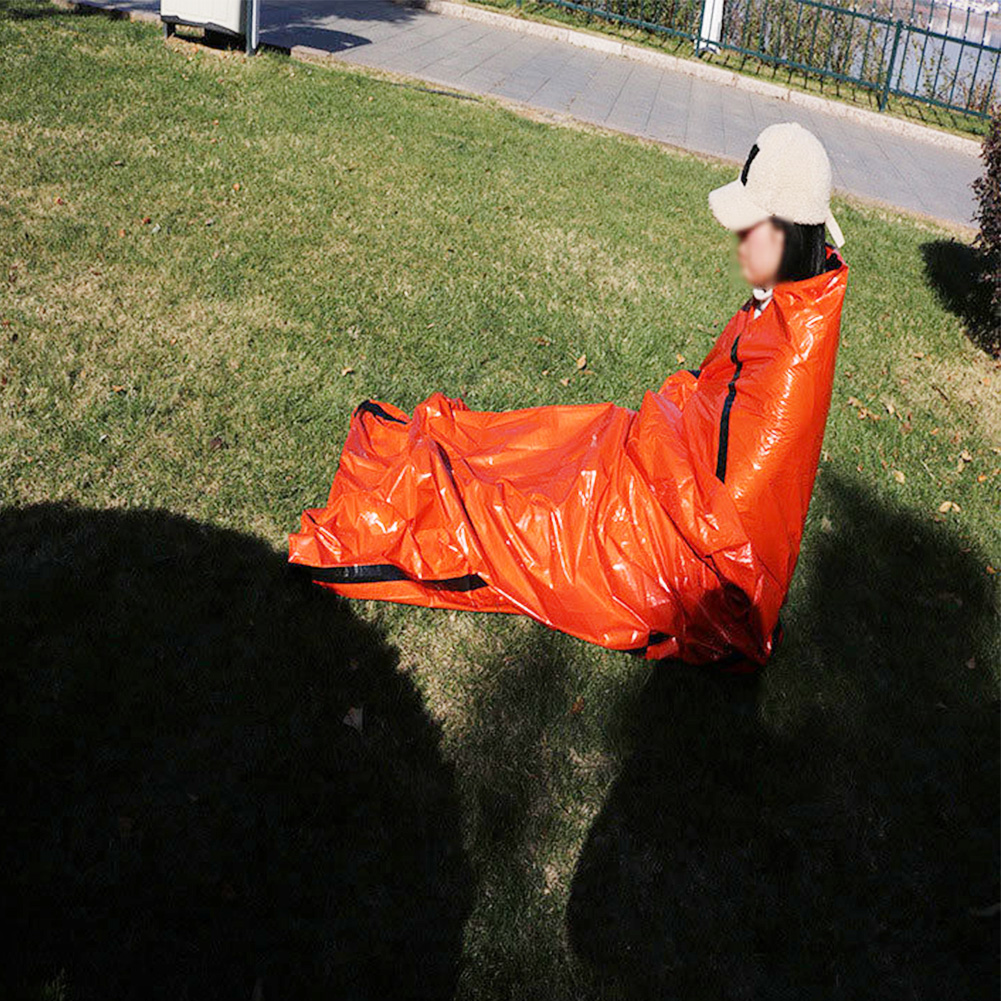 1/3/6 stücke Tragbare Notfall Decke Outdoor Survival Notfall Schlafsack Wasserdichte Thermische Biwacksack Camping Zubehör