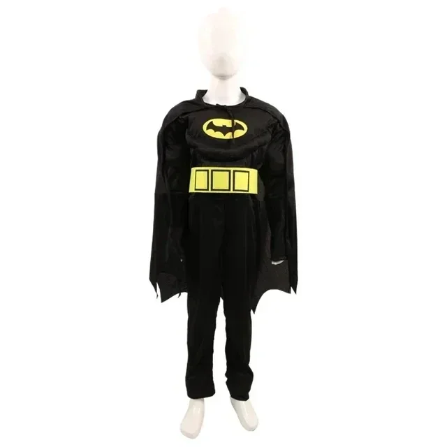 Bambini Ragazzi Bat Man Costume Batboy Fancy Black Supereroe Cosplay Costume per bambini Abiti Comic Masquerade Evening