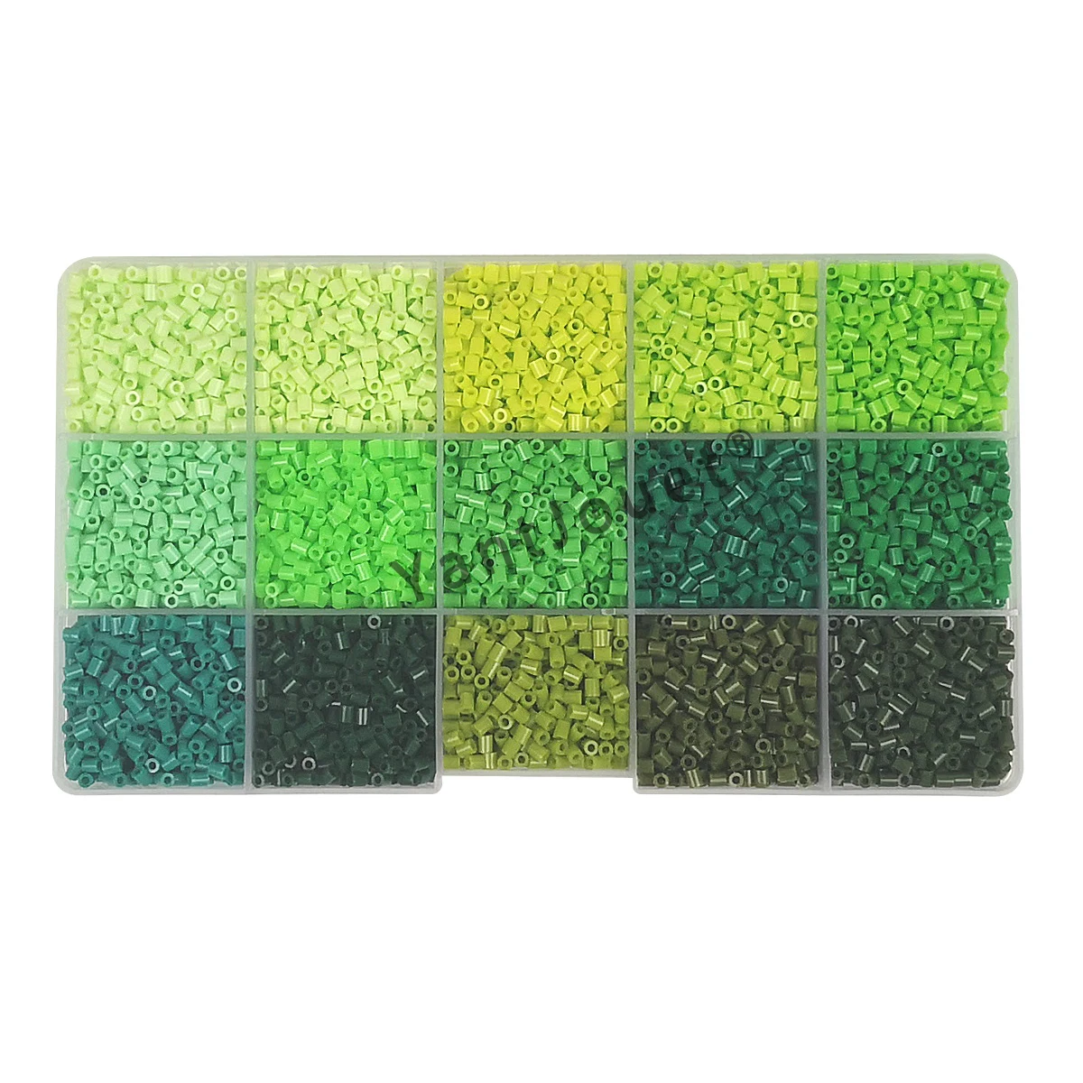 Yantjouet 15 cores 2.6mm mini contas conjunto de cores 650 pçs hama contas quebra-cabeça brinquedo presente para criança diy contas de ferro para o miúdo presente das crianças