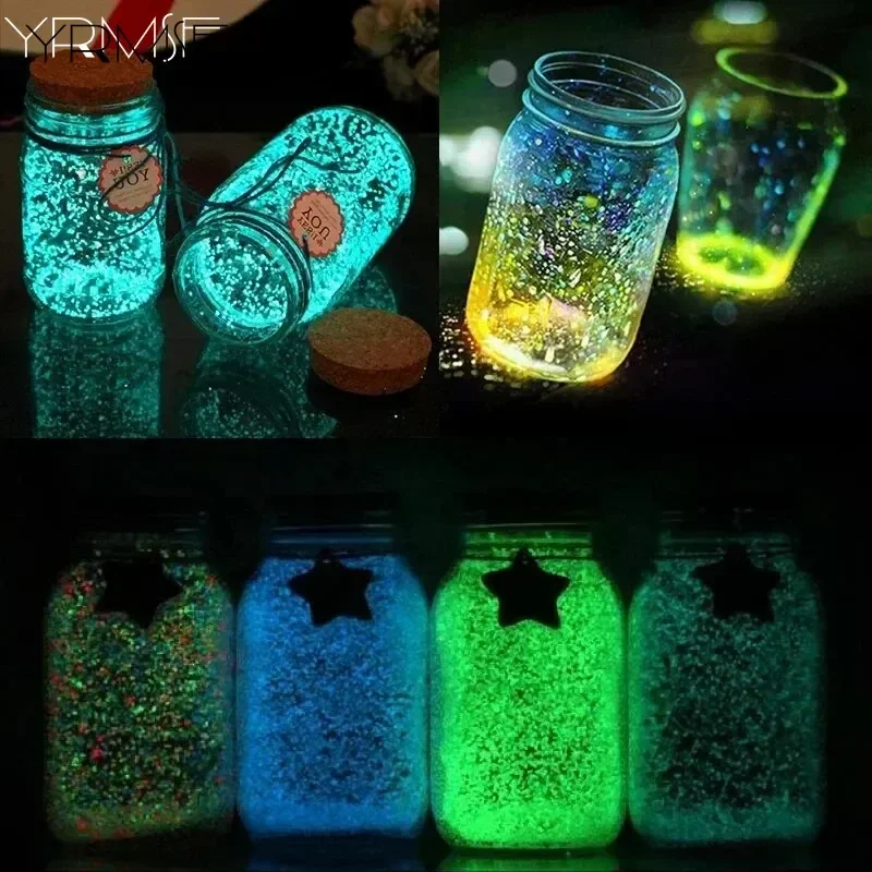 2000pcs 3-5mm Luminous Sand Glow in Dark Pebbles Stone Home Potted Garden Yard Outdoor Path Lawn Decorations Aquarium Decor Sand