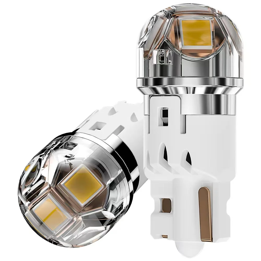 2 uds Super T10 W5W luz Led para coche Nichia 3030 Chips Emc bombilla de lámpara sin polaridad iluminación de matrícula de cúpula automática DC12-50V blanco