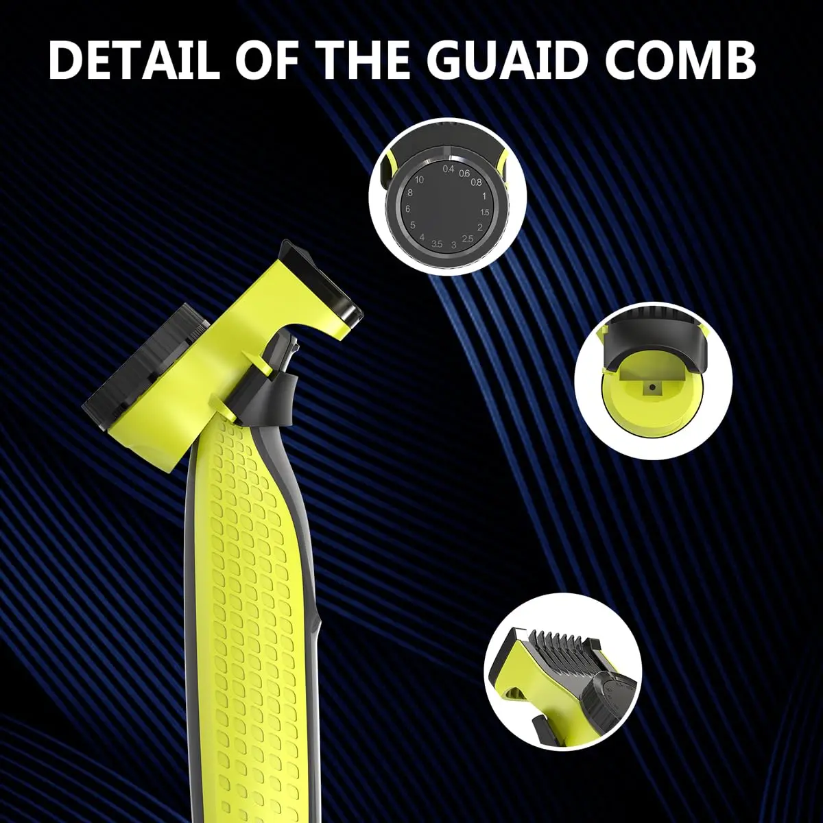 Brangdy Guardie Regolabili Guida Pettine per Una Lama QP2520 QP2630 QP2724 QP2834 Rasoio Elettrico 14 Lunghezza Kit di Sostituzione