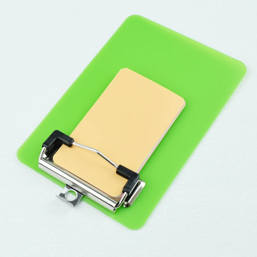 Portable Multi-Function Clipboard Organizer: Hangable Mini Plastic Note Holder for Home Office School