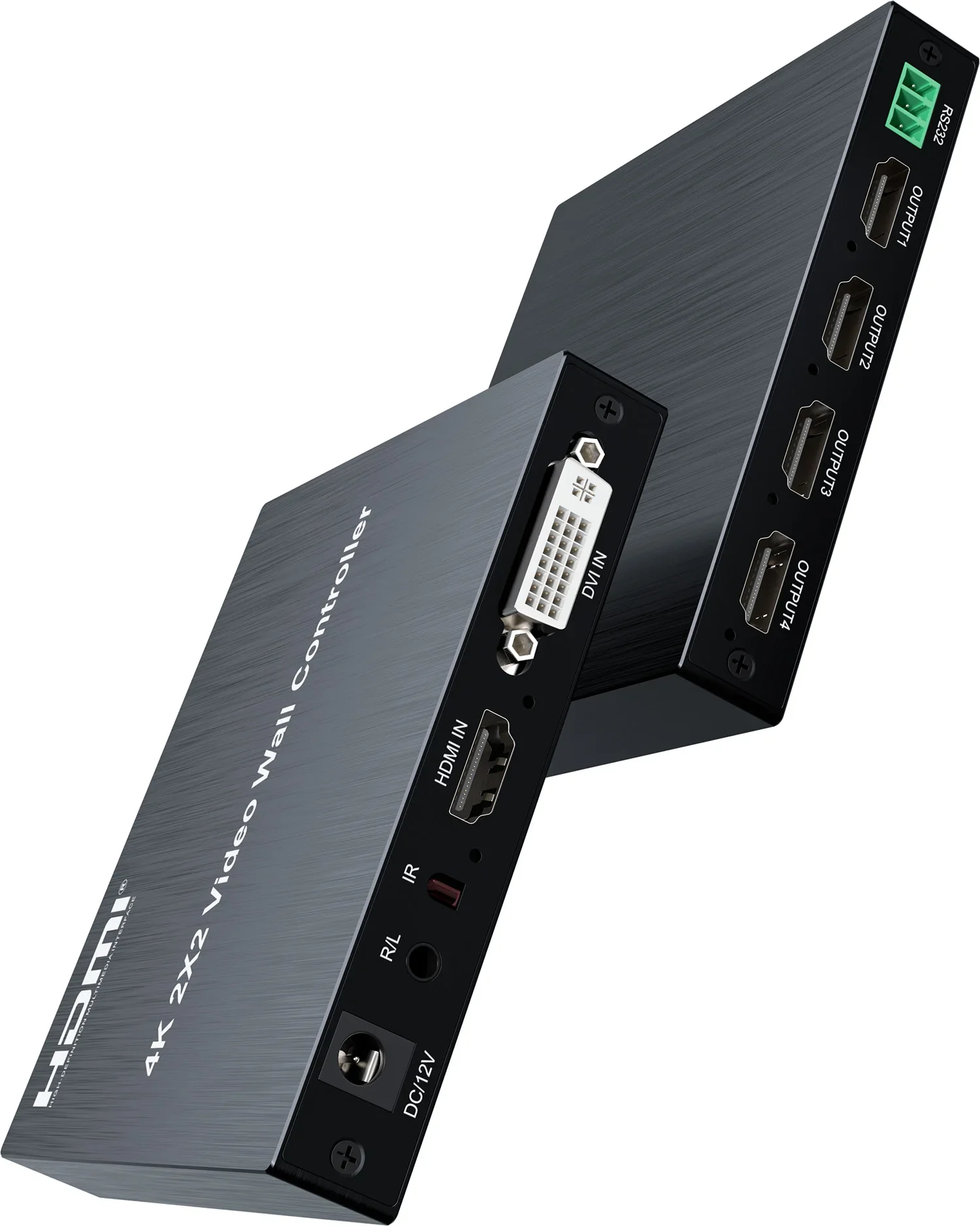 Настенный видеоконтроллер HDMI, 2x2, DVI, видеостена 4, устройство для сращивания телевизора 1080P, 1x2, 1x4, 1x3, 2x1, 3x1, 4x1, процессор для сращивания экрана с несколькими мониторами