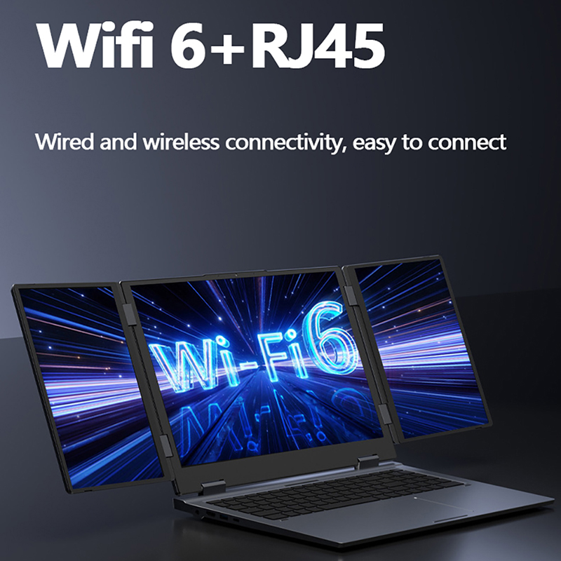 16 + 10.5 + 10.5 inch  Three screens I7-1260P 64GB DDR4 4TB SSD Windows11, reconnaissance faciale, , WIFI 6, haute définition