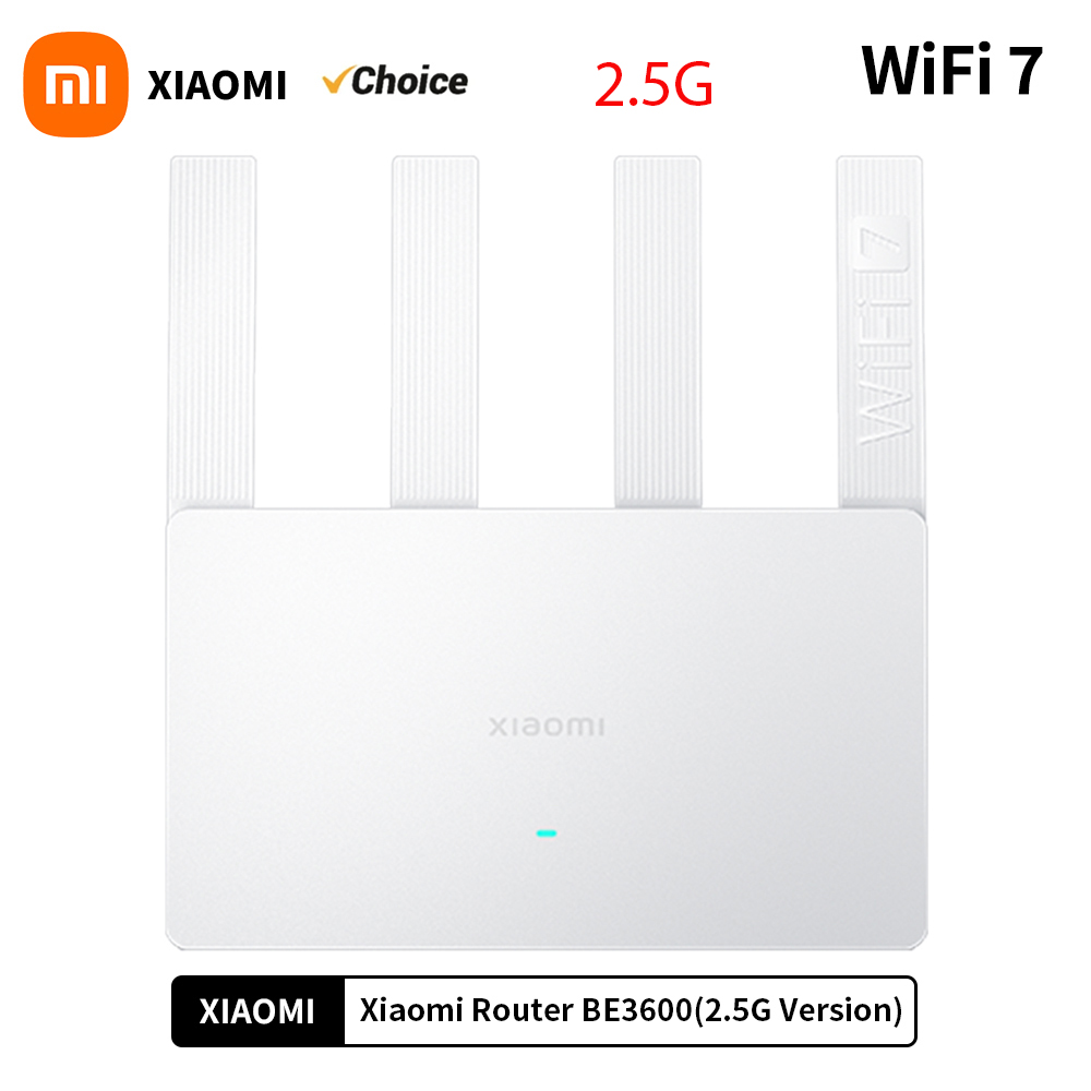 2024 xiaomi router be3600 wifi7 2.4/5ghz duan bands 160mhz 3570mbps mesh networking gaming beschleunigung 2,5g ethernet port